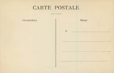 Bougival — Grade do Castelo de Lançais — P. Marnuse, Paris — Verso
