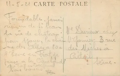 Grenoble — Most Szpitalny i Kolejna Góra Alp — Wydawca: E. Dequoy — Rewers