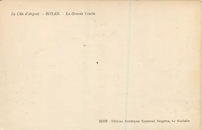 La Grande Conche — Royan — Wybrzeże Argent — Wydawca Ramuntche — Rewers