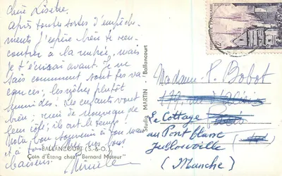 Ballancourt (S.-&-O.) — Canto de Lago em Bernard Moteur — Estúdio Martin — Verso