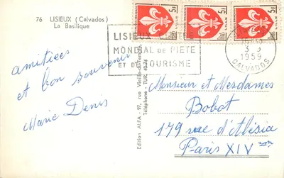 A Basílica do Sagrado Coração — Lisieux (Calvados) — Edição ALFA n°76 — Verso