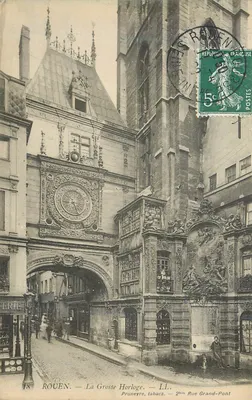 Rouen — A Grande Relógio — Pruneyre, tabacs — 2ème Rue Grand-Pont