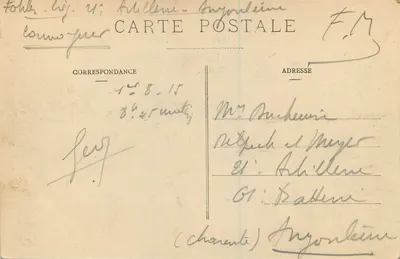 La Rochelle - Porta do Bastião São Nicolau - L. C. n° 955 — Verso