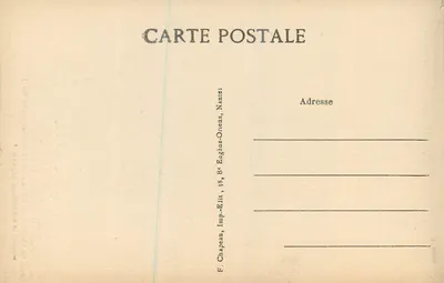 NANTES — A Porta Saint-Pierre, século XV (antigo bispo) — F. Chapeau, Nantes — Verso