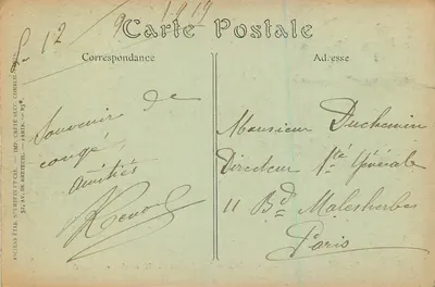 Mesnil-Guillaume (Calvados) — O Castelo (século XVII), lado norte. — J.N.D. Fot. — Verso