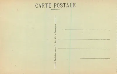 Lac ou-Villers — Ogólny widok z Drodze do Szwajcarii — Sites Pittoresques de Franche-Comté, n° 810, wydawca CLB — Rewers