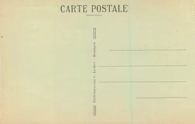 Franco-Swiss grens — De Doubsvall gedeeltelijk bevroren (Hoogte 27 m.) — C.L.B. n° 926 — Achterkant