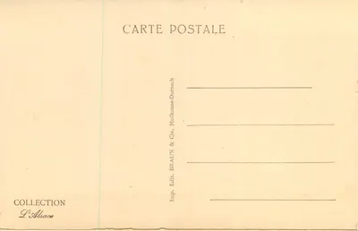 Statua generała Rapp — Colmar — Wydawca BRAUN & Cie — Rewers