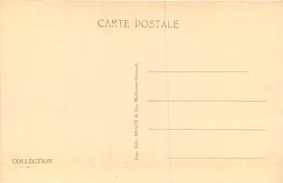 Colmar — Stara Celnia — wydawca BRAUN & Cie, Mulhouse-Dornach — Rewers