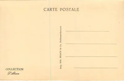 Colmar — Dom Głowic — wydawca BRAUN & Cie, Mulhouse-Dornach — Rewers