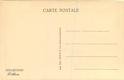 Colmar — Sąd Apelacyjny — wydawca BRAUN & Cie, Mulhouse-Dornach — Rewers