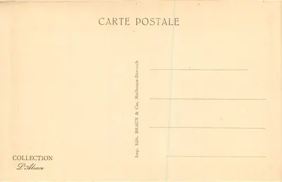 Colmar — Dom Bartholdi — wydawca BRAUN & Cie — Rewers
