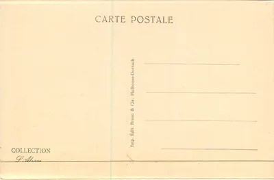 Colmar — Monumento Bartholdi — editore Braun & Cie, n° 1455 — Verso
