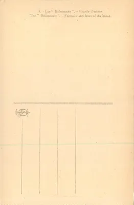 Les Buissonnets — Façade d'entrée — Éditeur Sodale, n°3 — Rewers