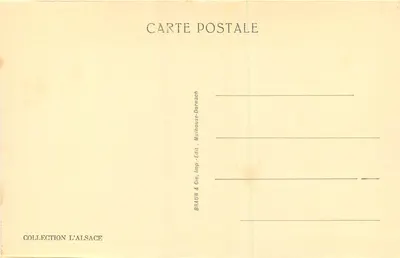 Guebwiller — Notre-Dame — wydawca Braun & Cie, Mulhouse-Dornach — Rewers