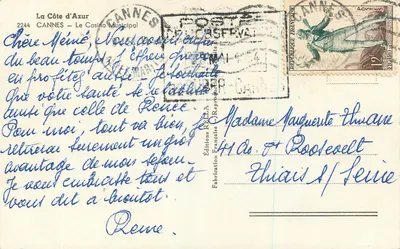 Cannes — Kasyno Miejskie — Wydawnictwo Rella, seria 41 — Rewers