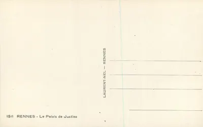 Rennes - Het Paleis van Justitie — Laurent-Nel — Achterkant