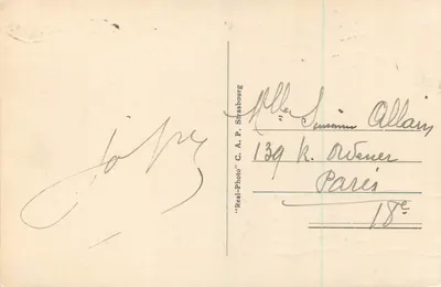 O Viaduto do Lioran e o Plomb do Cantal (1858 m.) — O Cantal pitoresco — editor 'Real-Photo' C.A.P. Strasbourg — Verso
