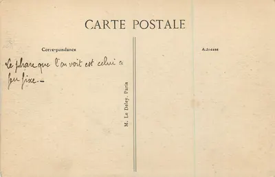 Le Havre — A Falésia em direção aos Faróis — Editor B.D. — Verso