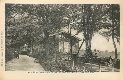 Bourbonne-les-Bains — Parque do Castelo — A Grande Avenida — Edição L. Lauxerois, n°41