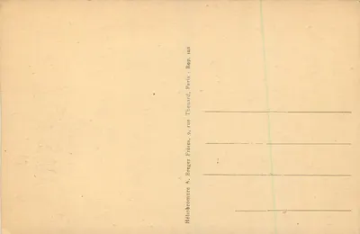 Castelo de Monchy-Humières — Fachada Louis XIII — Héliogr. A. Breger Frères, Paris — Verso