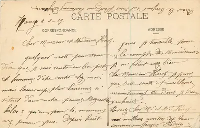 NANCY — Fonte de Netuno, por Guibal, e Grade de Jean Lamour (1755) — ROYER & Cie — Verso