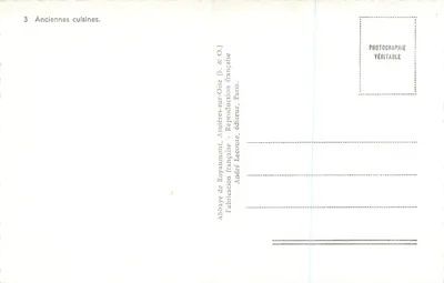 Abadia de Royaumont — Velhas cozinhas — André Leconte, editor — Verso