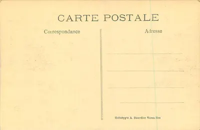 Park w VERSAILLES — Basen Latony — Héliotypie A. Bourdier — Rewers