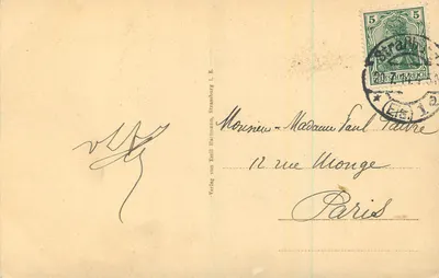 Strasbourg — A Catedral — Verlag von Emil Hartmann, Strasbourg — Verso