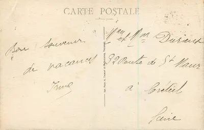 Santec — Het Riocher du Ronard — Imp. Fot. A. TARBAT en TARBASTYAN, Toulouse — Achterkant