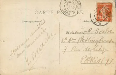 Perte do Ain (Entrada) — Arredores de Champagnole — B.F., Paris — Verso