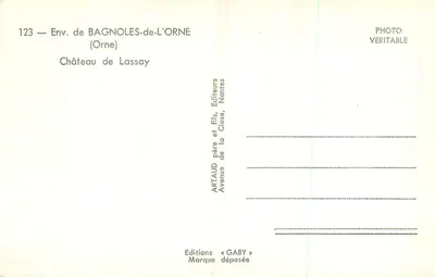 Schloss Lassay — Umgebung von Bagnolès-de-l'Orne — Éditions Gaby — Rückseite