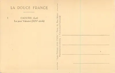 Cahors — most Valentré (XIV wiek) — YVON — Rewers