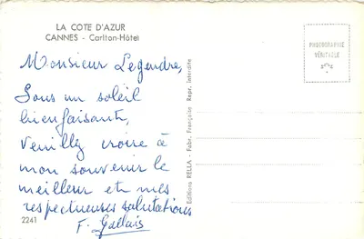 Carlton Hotel — Cannes — Wydawnictwo Rella — Rewers