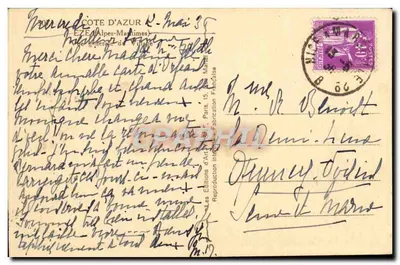 Eze — Wieś wzniesiona w Alpach Maritimskich — Les Éditions d'Art, Paryż — Rewers