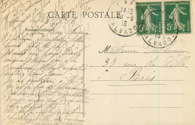 CAEN - Le Vieux St-Étienne — éditeur A D, n° de série 131 — Verso