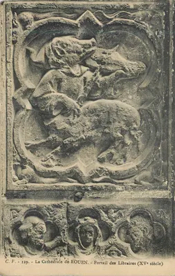 A Catedral de ROUEN — Portal dos Livreiros (século XV) — C.V. 129