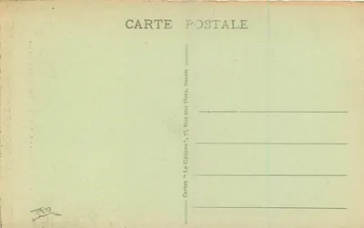 Katedra w ROUEN — Schody Książąt — Karty "La Cigogne", Rue aux Ours, Rouen — Rewers