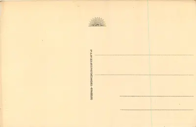 Strasbourg - Katedra - Kolumna Aniołów — wydawca G. Alges, nr 14 — Rewers