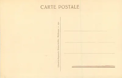 Mulhouse — Ratusz — Librairie-Papeterie Braun-Seiffer — Rewers