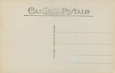 A Oração das Tagarelas — Mulhouse — editor Papeterie Braun-Seiffer — Verso
