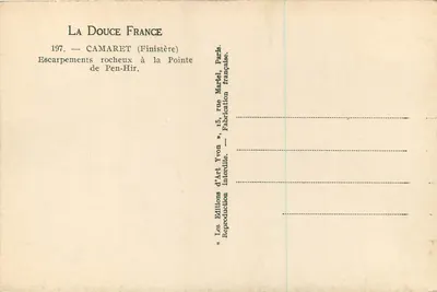 Camaret (Finistère) — Scogliere rocciose alla Punta di Pen-Hir — Yvon — Verso