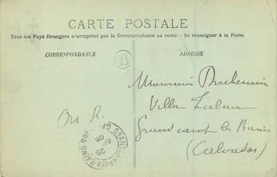 Chambord — El Castillo — Fachada sur — LL. — Reverso