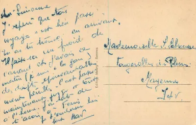 Rennes — Os Serres do Thabor — Edição Mesny — Verso