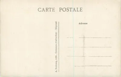 BalleroY — Les Jardins et le Château, vus de face — A+D 185 — Verso
