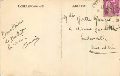 Wyspa Bréhat (C.-du-N.) — Widok ku Port-Clos — C° Alsacienne des Arts Photomécaniques, n° 97 — Rewers