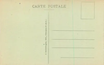 Pátio e escada da Maison Lassiauve, rua da Fontaine — Montferrand — editor J. Gontitefangues (P.-de-D.) — Verso