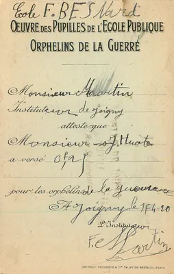 Tonnerre — A Fosse Dionne — Toplot, Edit. Auxerre — Verso