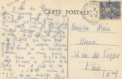Vierville-sur-Mer — De grot van de Percée (gedeeltelijk afgesloten door een omslag) — Le Gélois, na herstel — Onbekende uitgever, n° 81 — Achterkant