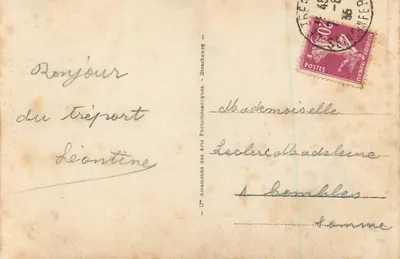 Le Tréport — Skaliste wybrzeże — 150 — Alsaçienne des Arts Photomécaniques, Strasbourg — Rewers